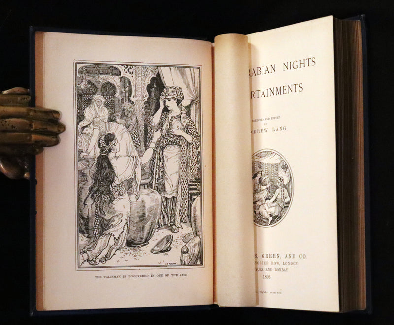 1898 Rare 1stED Book - THE ARABIAN NIGHTS by Andrew Lang Illustrated by Henry Justice Ford.