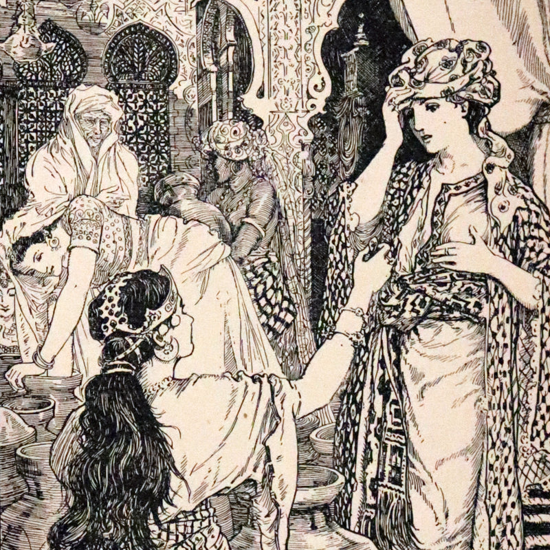 1898 Rare 1stED Book - THE ARABIAN NIGHTS by Andrew Lang Illustrated by Henry Justice Ford.