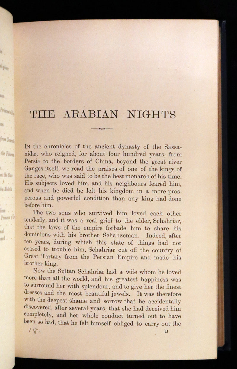 1898 Rare 1stED Book - THE ARABIAN NIGHTS by Andrew Lang Illustrated by Henry Justice Ford.