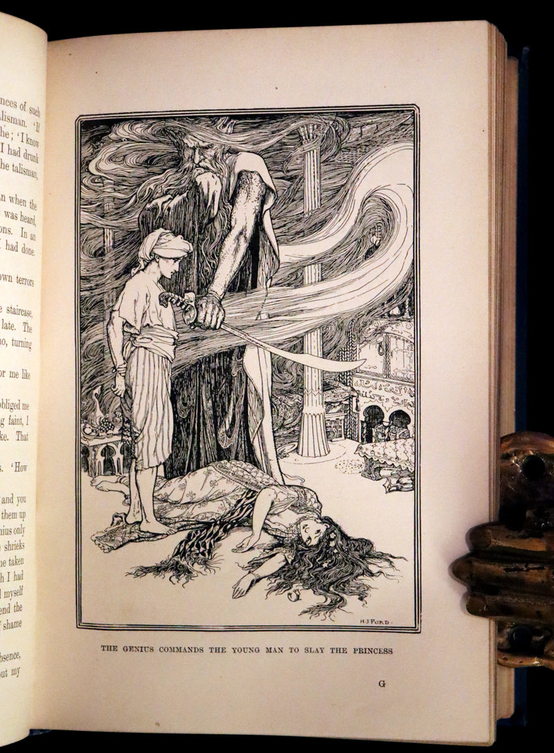 1898 Rare 1stED Book - THE ARABIAN NIGHTS by Andrew Lang Illustrated by Henry Justice Ford.