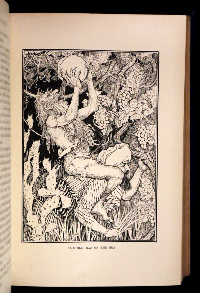1898 Rare 1stED Book - THE ARABIAN NIGHTS by Andrew Lang Illustrated by Henry Justice Ford.