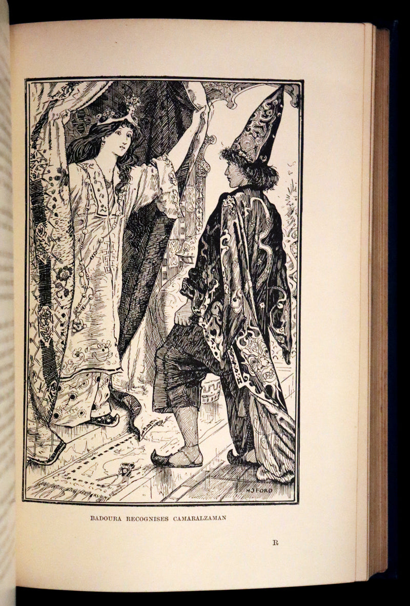 1898 Rare 1stED Book - THE ARABIAN NIGHTS by Andrew Lang Illustrated by Henry Justice Ford.