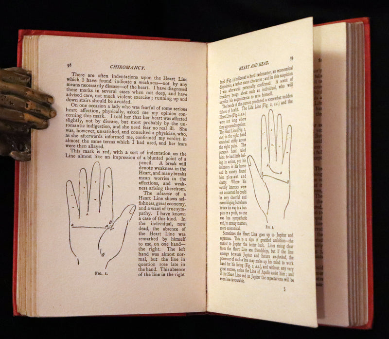 1910 Scarce CHIROMANCY Book - Practical Palmistry, Treatise on Chirosophy by Henry Frith. Illustrated.