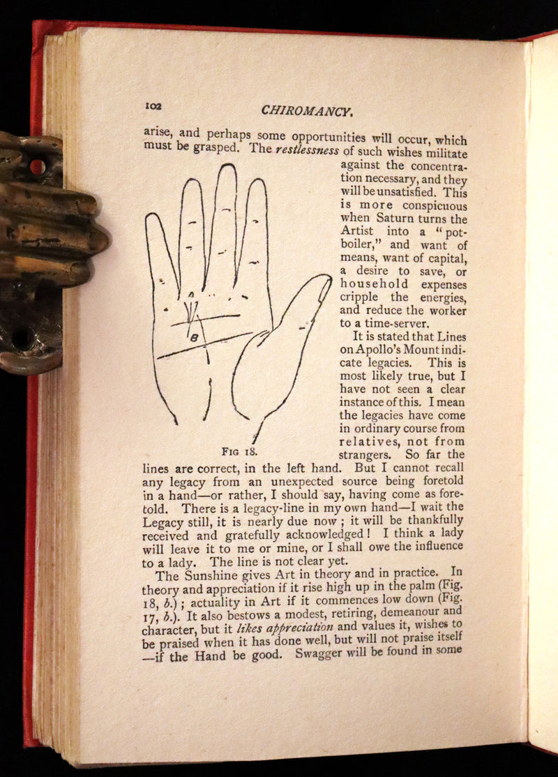 1910 Scarce CHIROMANCY Book - Practical Palmistry, Treatise on Chirosophy by Henry Frith. Illustrated.