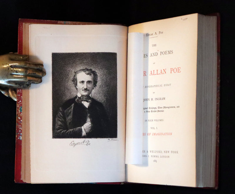 1885 Scarce Book Set - The Tales and Poems of Edgar Allan Poe. Limited Illustrated Edition.