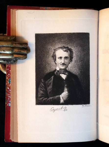 1885 Scarce Book Set - The Tales and Poems of Edgar Allan Poe. Limited Illustrated Edition.
