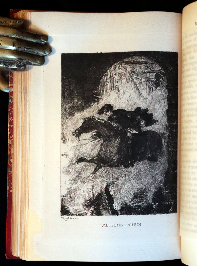 1885 Scarce Book Set - The Tales and Poems of Edgar Allan Poe. Limited Illustrated Edition.