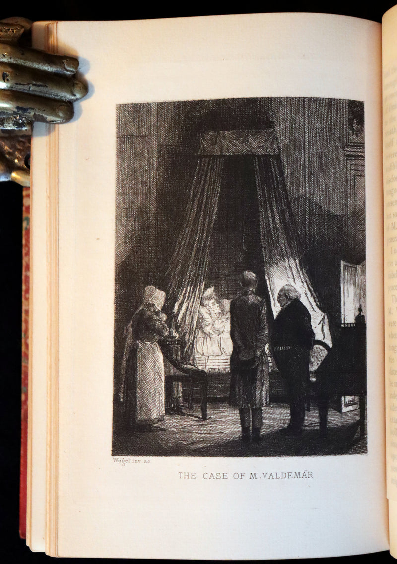 1885 Scarce Book Set - The Tales and Poems of Edgar Allan Poe. Limited Illustrated Edition.