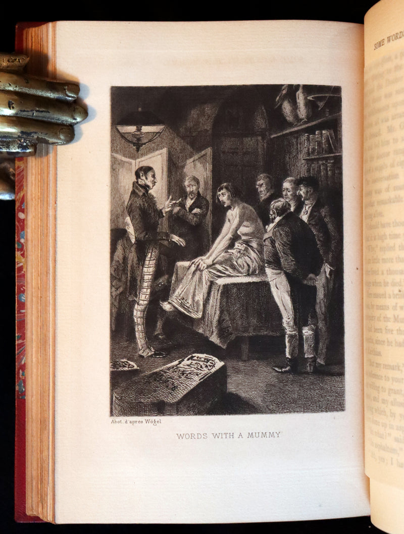 1885 Scarce Book Set - The Tales and Poems of Edgar Allan Poe. Limited Illustrated Edition.