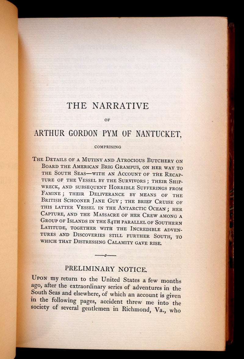 1885 Scarce Book Set - The Tales and Poems of Edgar Allan Poe. Limited Illustrated Edition.