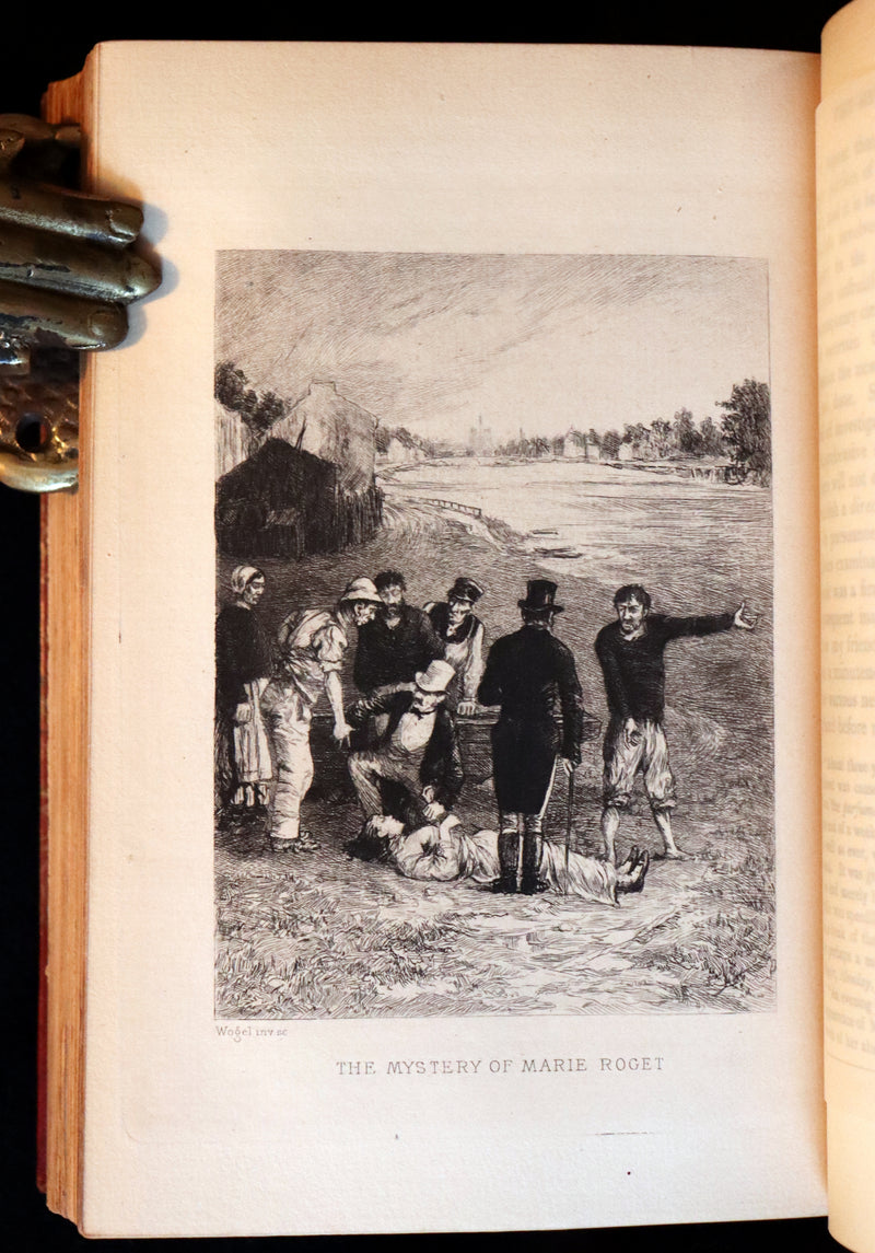 1885 Scarce Book Set - The Tales and Poems of Edgar Allan Poe. Limited Illustrated Edition.