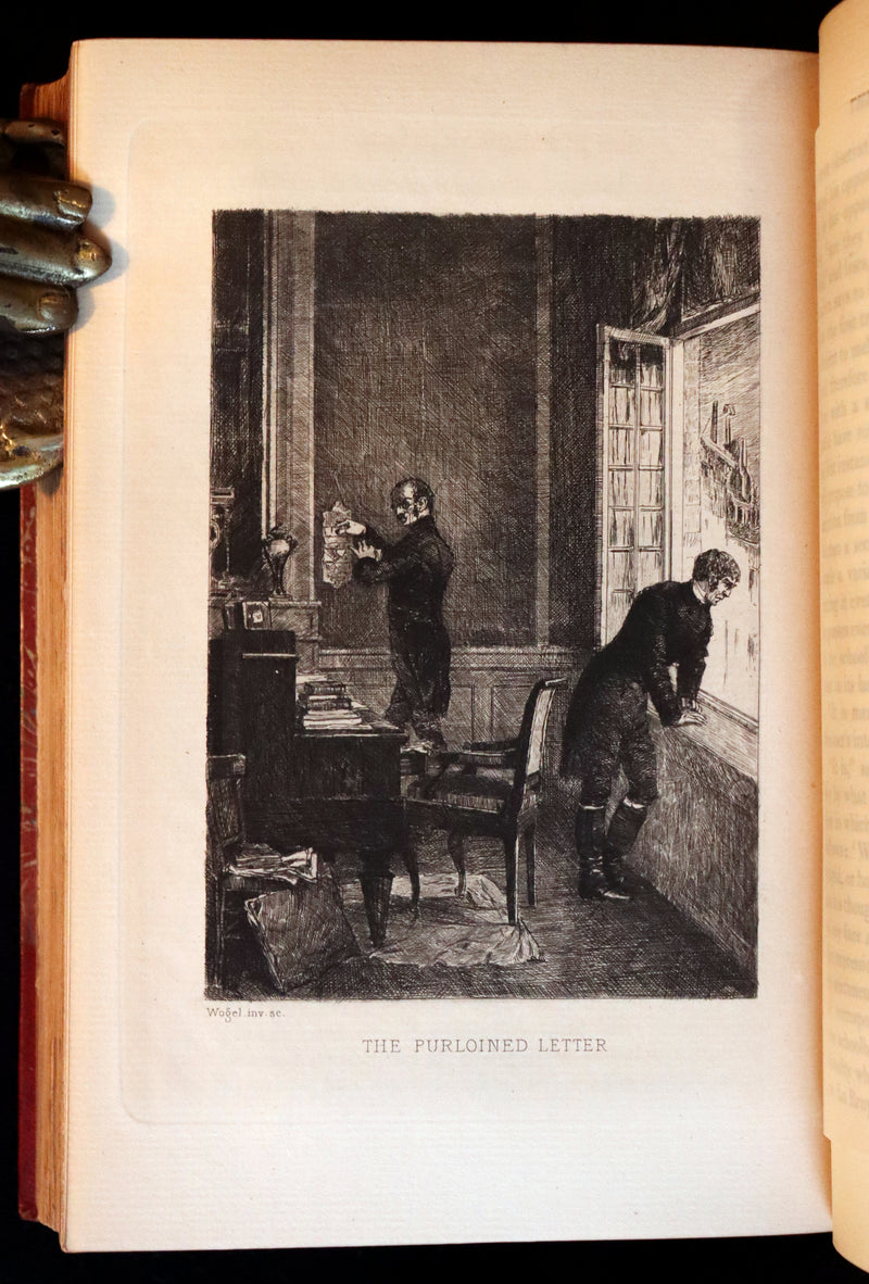1885 Scarce Book Set - The Tales and Poems of Edgar Allan Poe. Limited Illustrated Edition.
