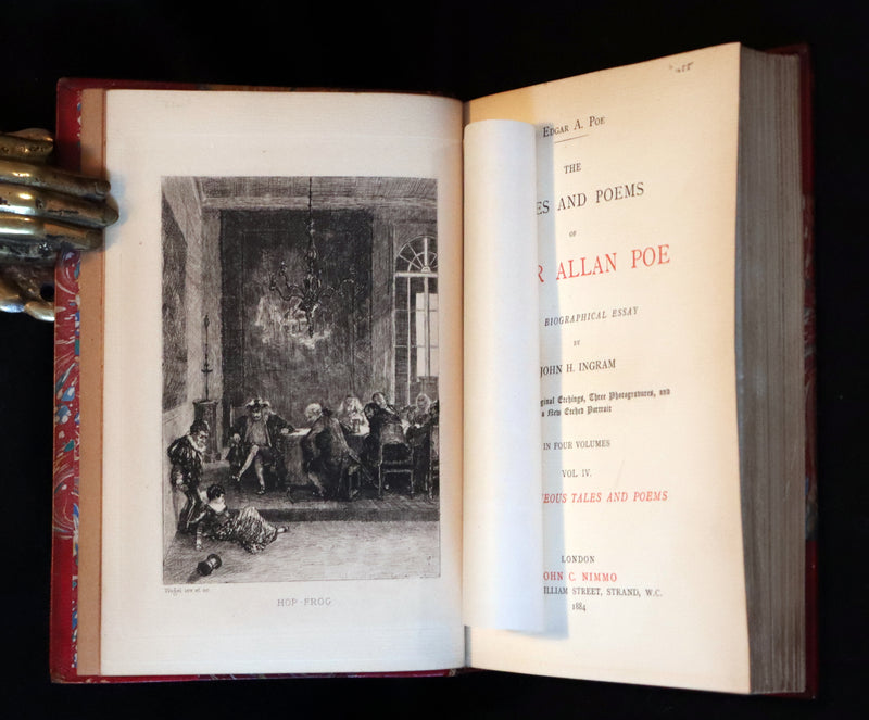 1885 Scarce Book Set - The Tales and Poems of Edgar Allan Poe. Limited Illustrated Edition.