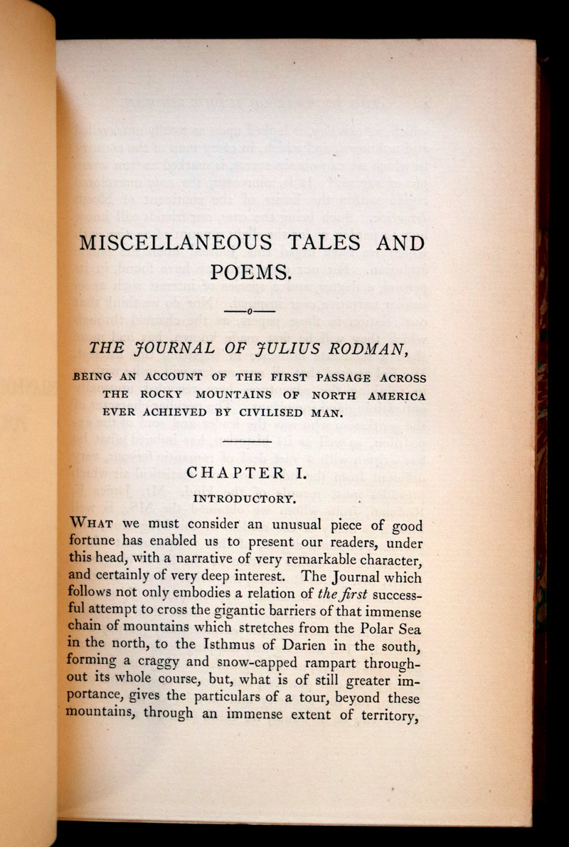1885 Scarce Book Set - The Tales and Poems of Edgar Allan Poe. Limited Illustrated Edition.