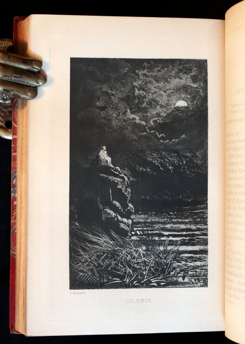 1885 Scarce Book Set - The Tales and Poems of Edgar Allan Poe. Limited Illustrated Edition.