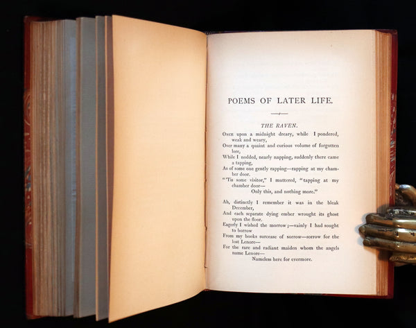 1885 Scarce Book Set - The Tales and Poems of Edgar Allan Poe. Limited Illustrated Edition.