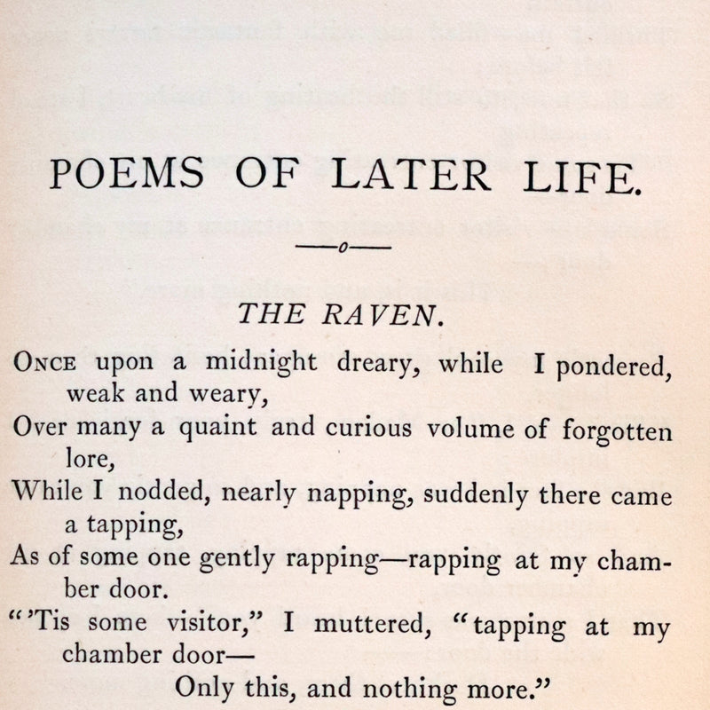 1885 Scarce Book Set - The Tales and Poems of Edgar Allan Poe. Limited Illustrated Edition.
