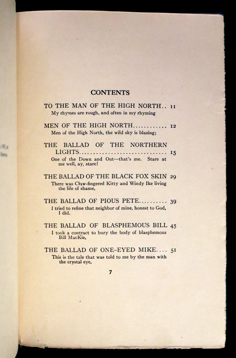 1907 Rare Book - Yukon Gold Rush, BALLADS OF A CHEECHAKO by Robert W. Service. Illustrated.