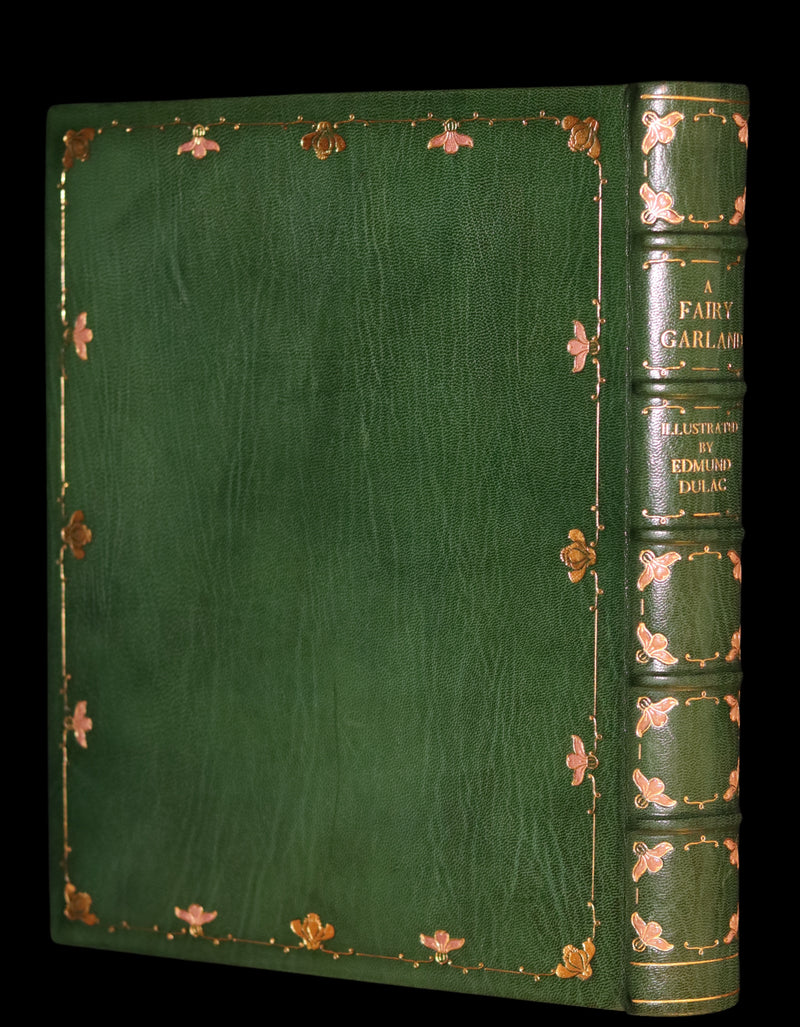 1928 Rare 1st Limited Signed Edition bound by ASPREY - A FAIRY GARLAND Being Fairy Tales from the Old French by EDMUND DULAC.
