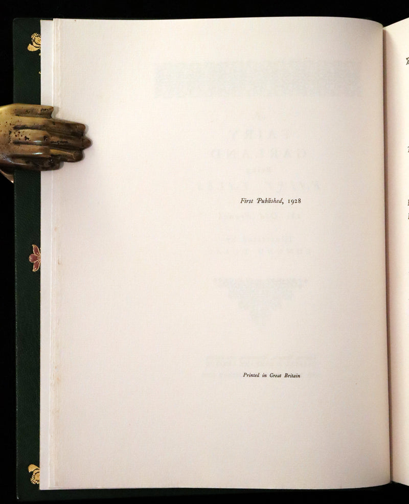 1928 Rare 1st Limited Signed Edition bound by ASPREY - A FAIRY GARLAND Being Fairy Tales from the Old French by EDMUND DULAC.