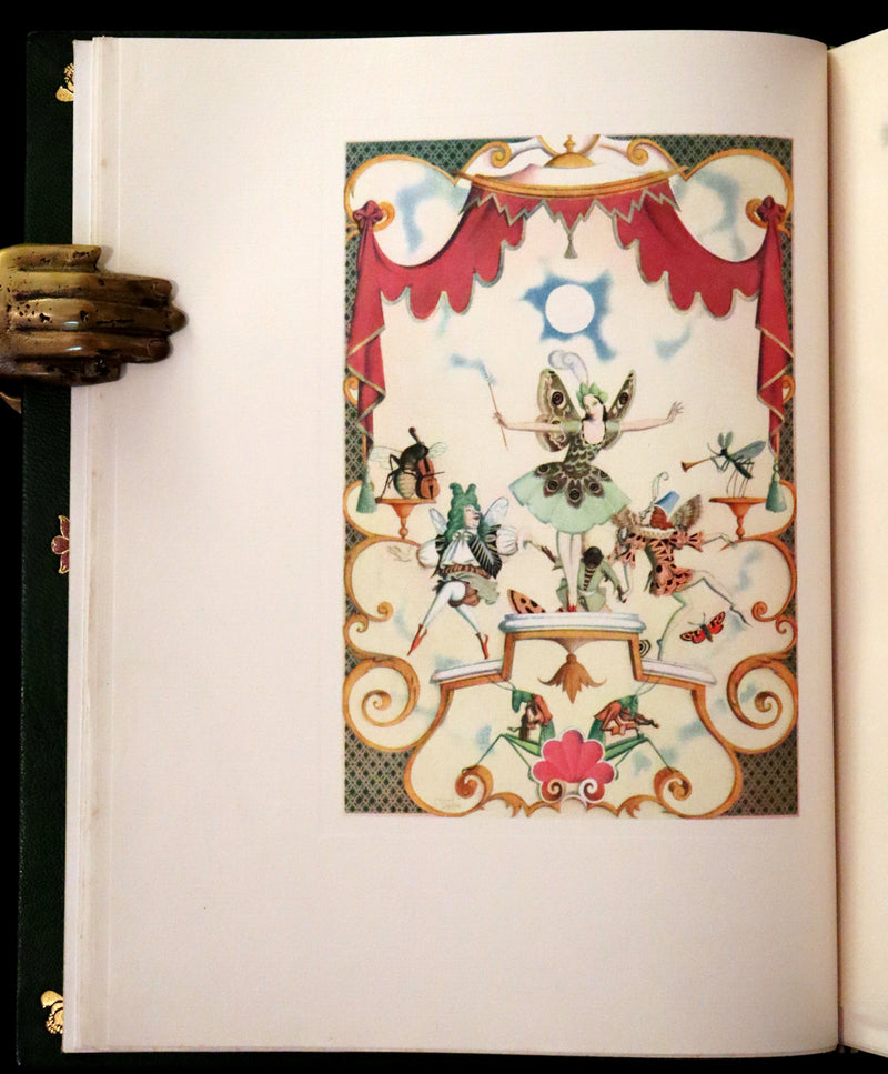 1928 Rare 1st Limited Signed Edition bound by ASPREY - A FAIRY GARLAND Being Fairy Tales from the Old French by EDMUND DULAC.