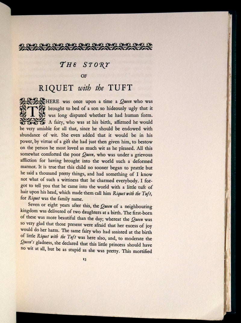 1928 Rare 1st Limited Signed Edition bound by ASPREY - A FAIRY GARLAND Being Fairy Tales from the Old French by EDMUND DULAC.