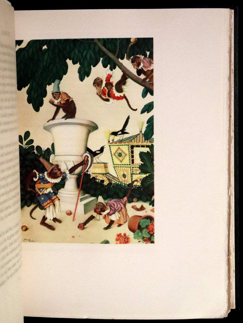 1928 Rare 1st Limited Signed Edition bound by ASPREY - A FAIRY GARLAND Being Fairy Tales from the Old French by EDMUND DULAC.