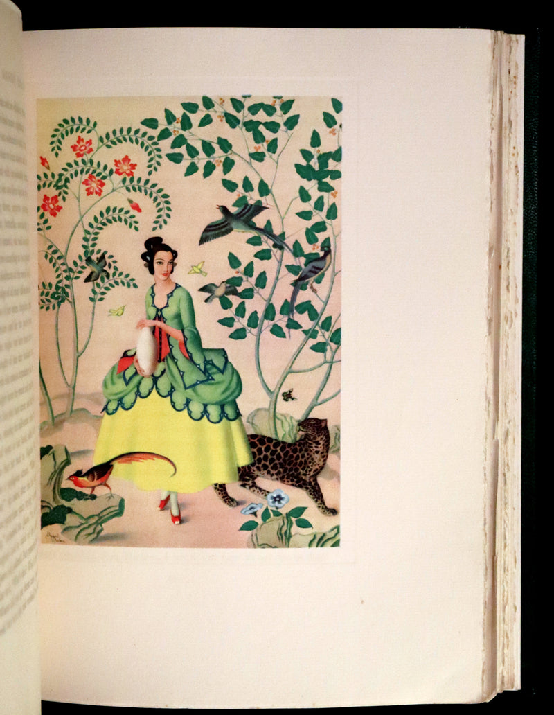 1928 Rare 1st Limited Signed Edition bound by ASPREY - A FAIRY GARLAND Being Fairy Tales from the Old French by EDMUND DULAC.