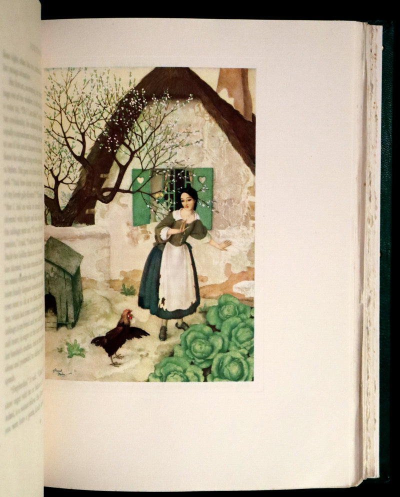 1928 Rare 1st Limited Signed Edition bound by ASPREY - A FAIRY GARLAND Being Fairy Tales from the Old French by EDMUND DULAC.