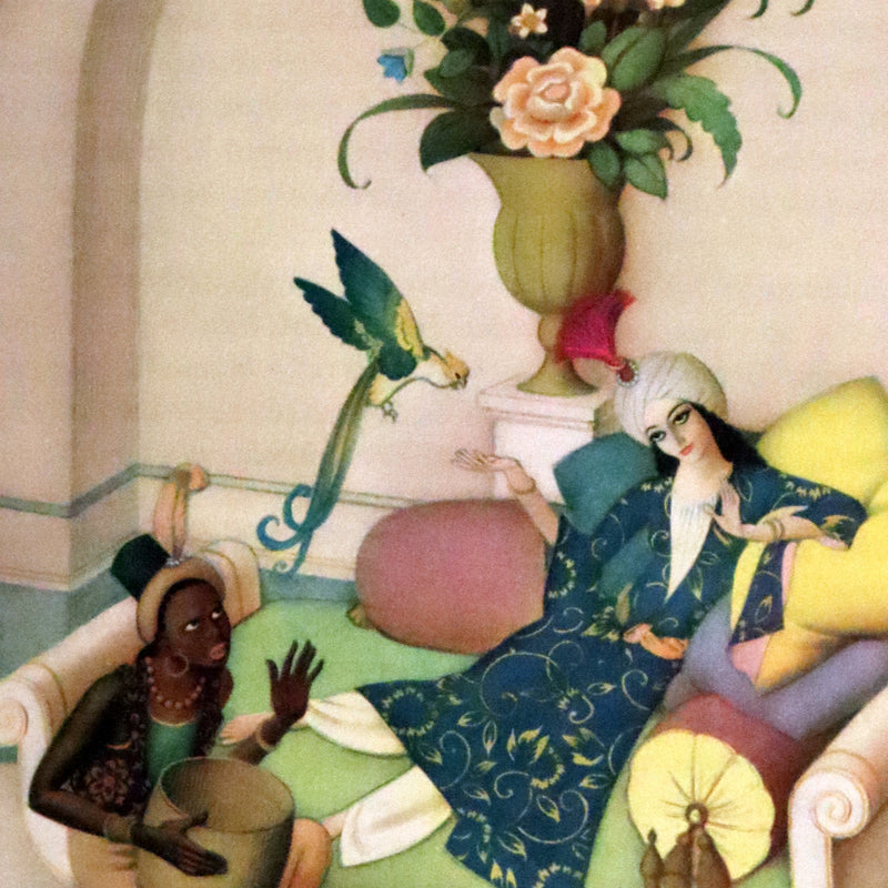 1928 Rare 1st Limited Signed Edition bound by ASPREY - A FAIRY GARLAND Being Fairy Tales from the Old French by EDMUND DULAC.