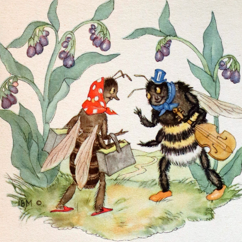 1935 Scarce First English Edition - THE BUSY BEES illustrated by Ida Bohatta-Morpurgo.