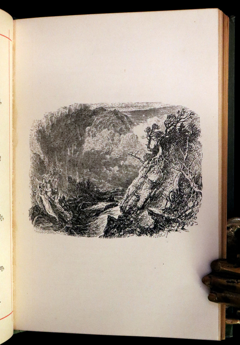 1882 Rare Book - Poems by Edgar Allan POE with Memoir (The Raven, Lenore,...). Illustrated.