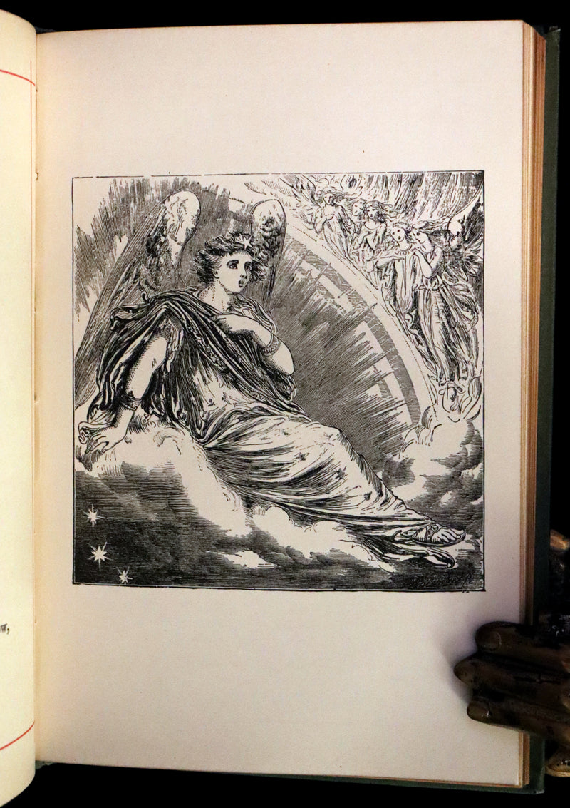 1882 Rare Book - Poems by Edgar Allan POE with Memoir (The Raven, Lenore,...). Illustrated.