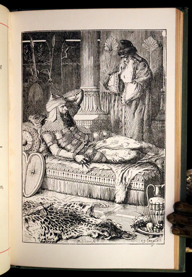 1882 Rare Book - Poems by Edgar Allan POE with Memoir (The Raven, Lenore,...). Illustrated.