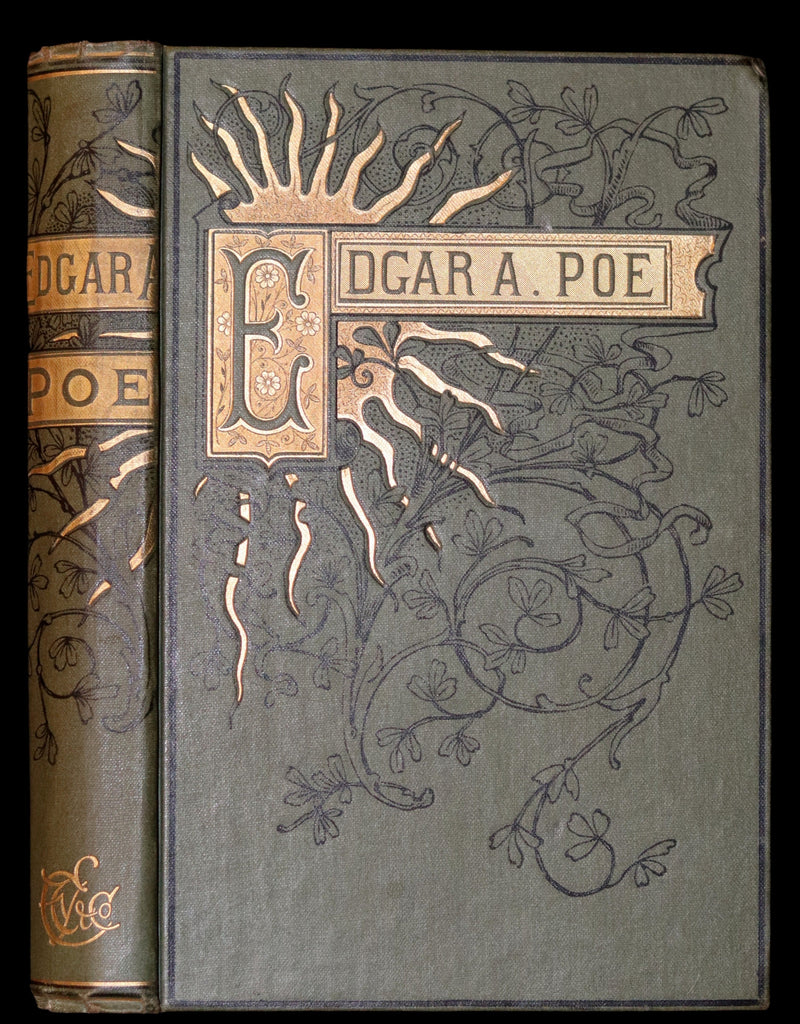 1882 Rare Book - Poems by Edgar Allan POE with Memoir (The Raven, Lenore,...). Illustrated.