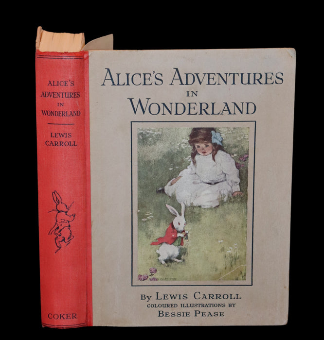 1930 Rare Book - Alice's Adventures in Wonderland Illustrated by Bessie Pease Gutmann.