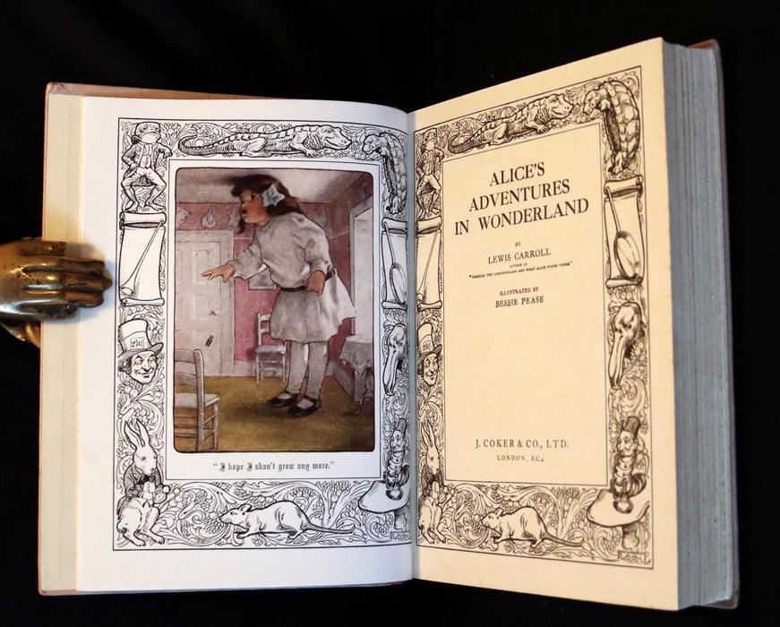 1930 Rare Book - Alice's Adventures in Wonderland Illustrated by Bessie Pease Gutmann.