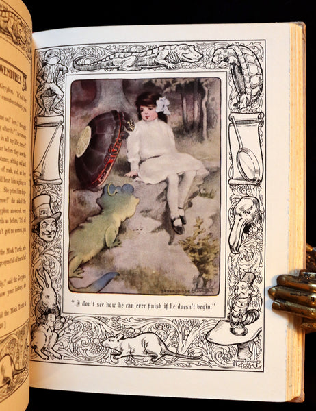 1930 Rare Book - Alice's Adventures in Wonderland Illustrated by Bessie Pease Gutmann.