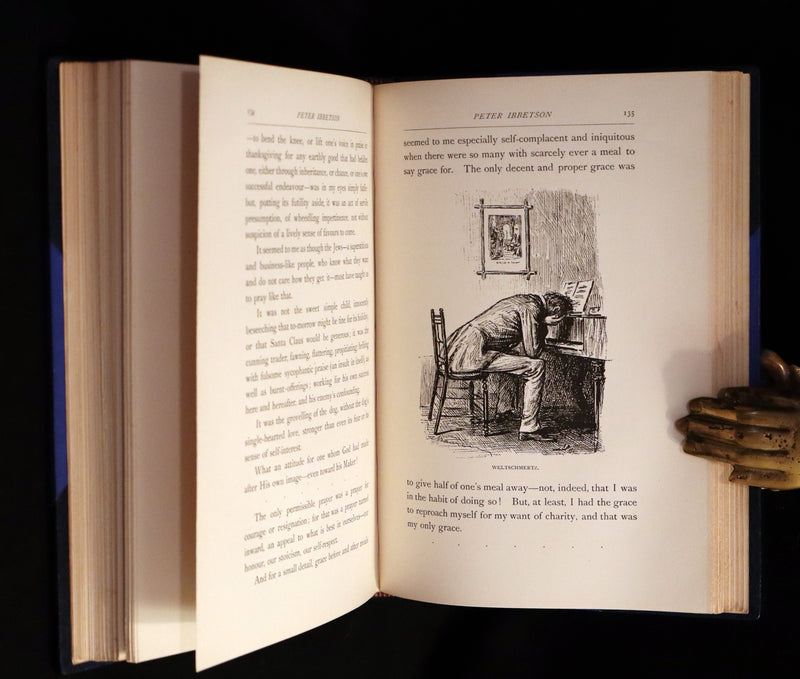 1892 First Edition in 2 Volumes - Peter Ibbetson, Strange Tale of Communication through Dreams by George Du Maurier.