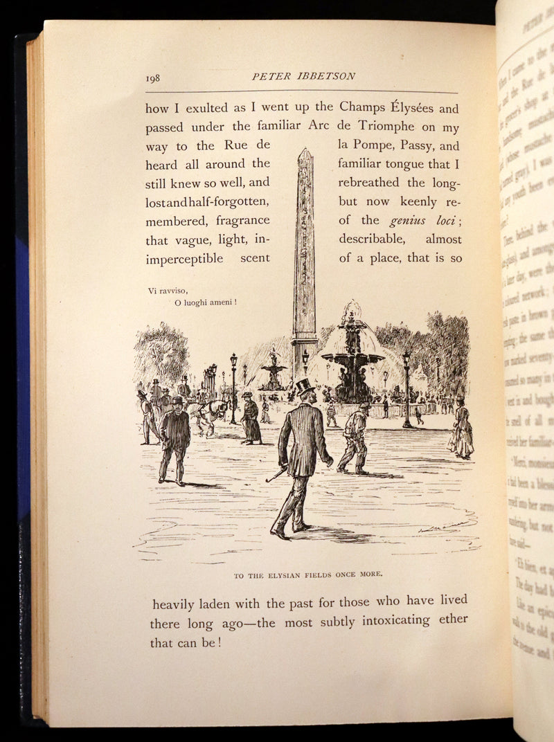 1892 First Edition in 2 Volumes - Peter Ibbetson, Strange Tale of Communication through Dreams by George Du Maurier.