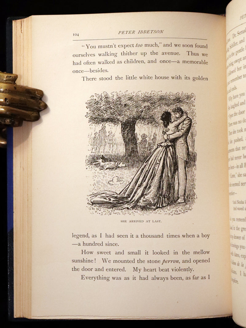 1892 First Edition in 2 Volumes - Peter Ibbetson, Strange Tale of Communication through Dreams by George Du Maurier.
