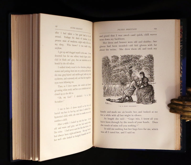 1892 First Edition in 2 Volumes - Peter Ibbetson, Strange Tale of Communication through Dreams by George Du Maurier.