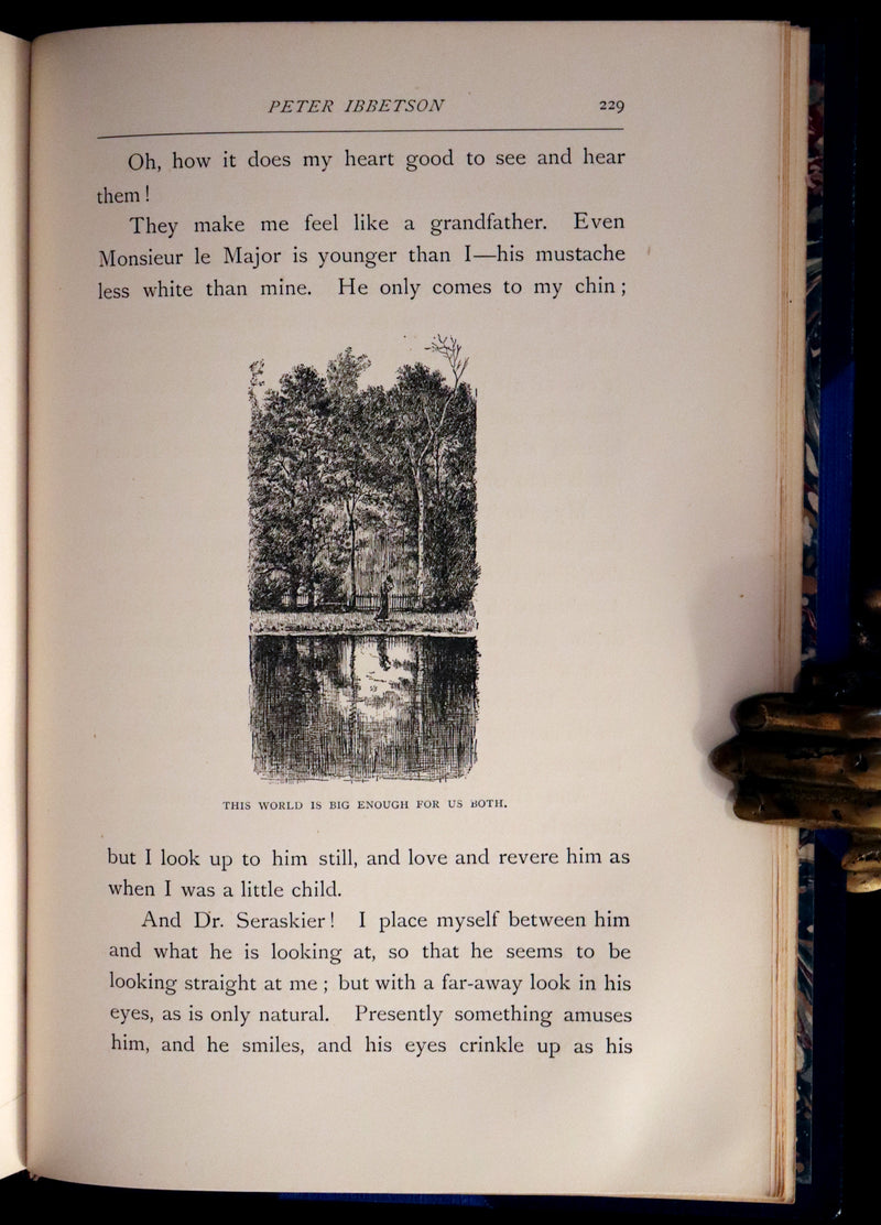 1892 First Edition in 2 Volumes - Peter Ibbetson, Strange Tale of Communication through Dreams by George Du Maurier.
