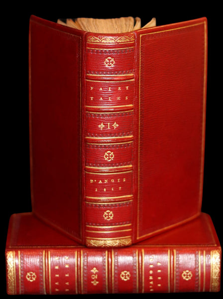 1817 Scarce Book Set - FAIRY TALES and Novels by the Countess d'ANOIS. Beautiful Binding.