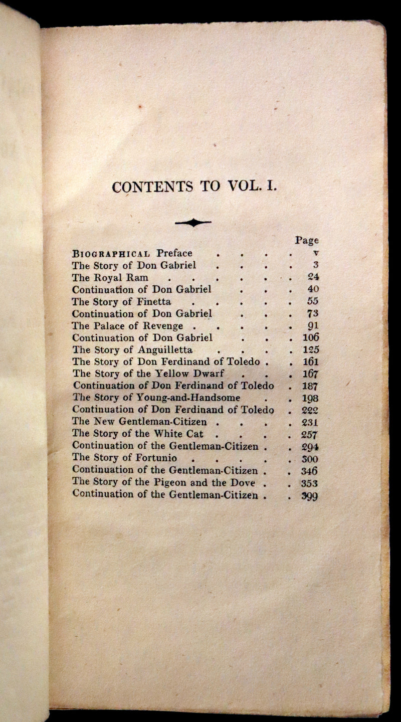1817 Scarce Book Set - FAIRY TALES and Novels by the Countess d'ANOIS. Beautiful Binding.