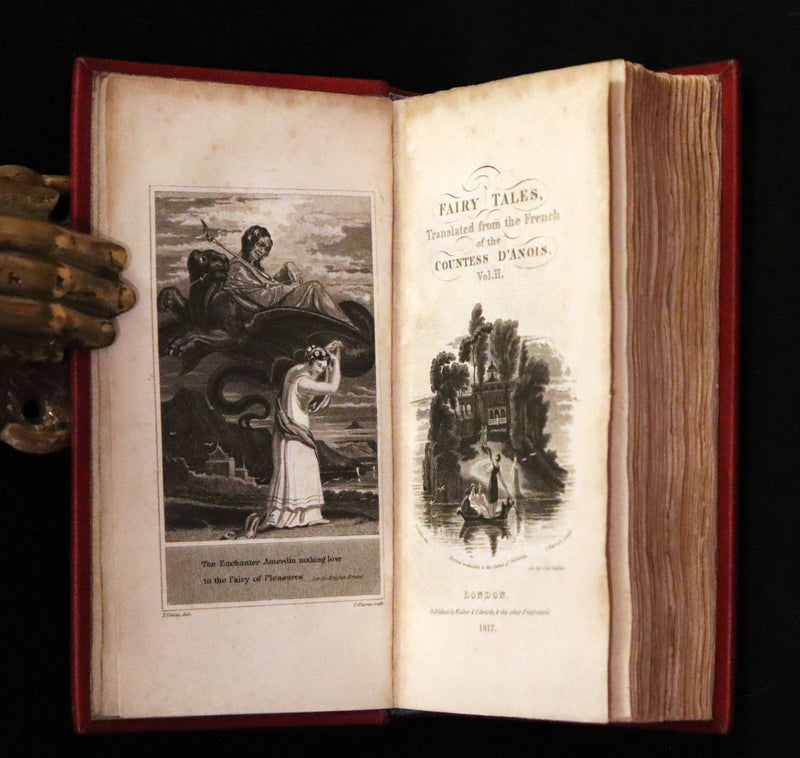 1817 Scarce Book Set - FAIRY TALES and Novels by the Countess d'ANOIS. Beautiful Binding.