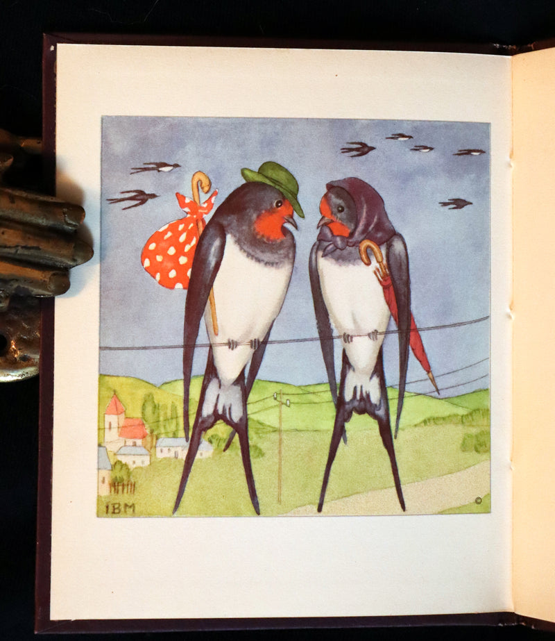 1934 Scarce First English Edition - THE BIRDS' BOOK illustrated by Ida Bohatta Morpurgo.
