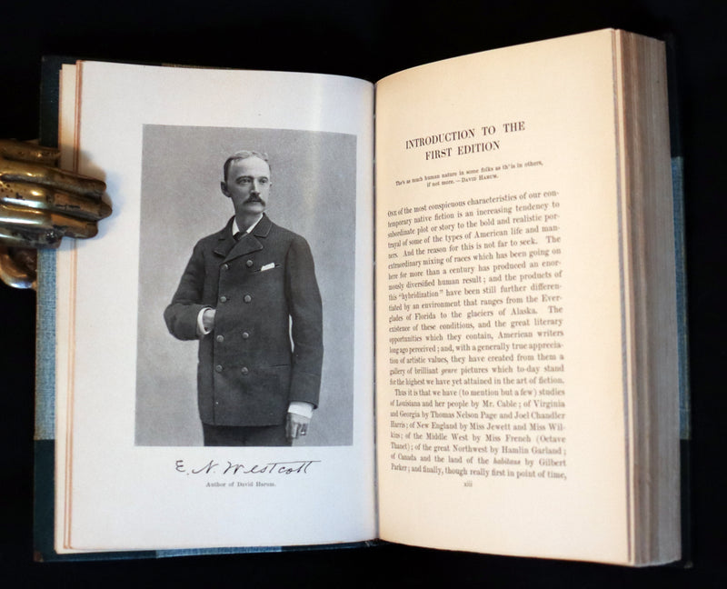 1900 1st Illustrated Edition in a nice binding - David Harum A Story of American Life by Westcott. Horse trading.