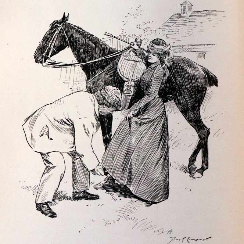 1900 1st Illustrated Edition in a nice binding - David Harum A Story of American Life by Westcott. Horse trading.