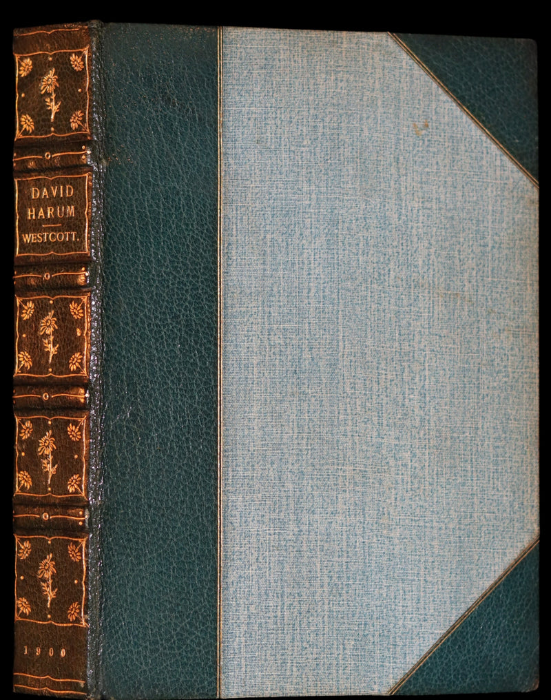 1900 1st Illustrated Edition in a nice binding - David Harum A Story of American Life by Westcott. Horse trading.